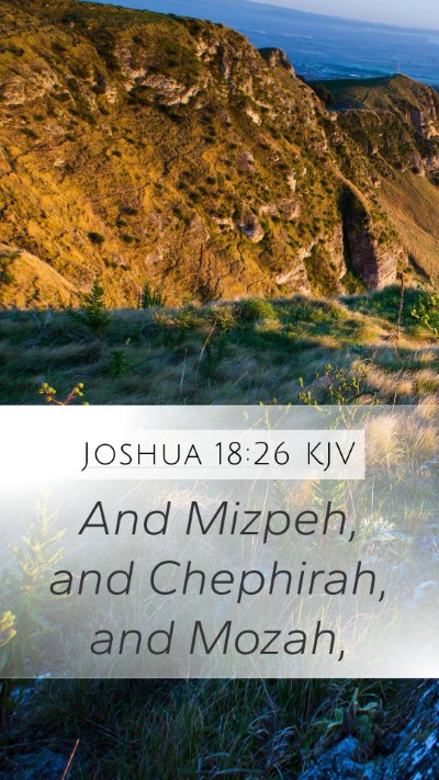 Joshua 18:26 Explained