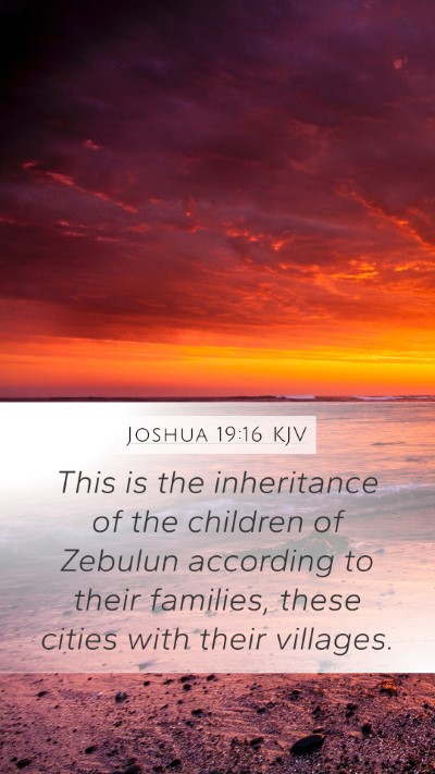 Joshua 19:16 Explained