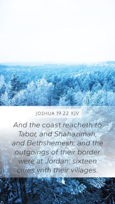 Joshua 19:22 Explained