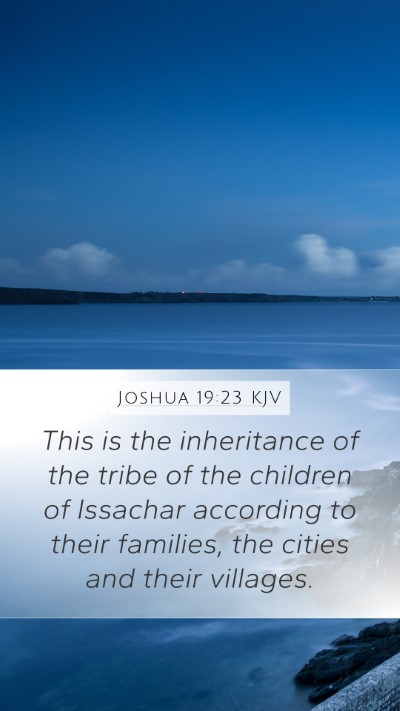 Joshua 19:23 Explained