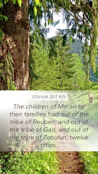 Joshua 21:7 Explained