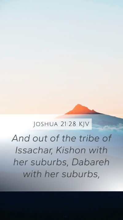 Joshua 21:28 Explained