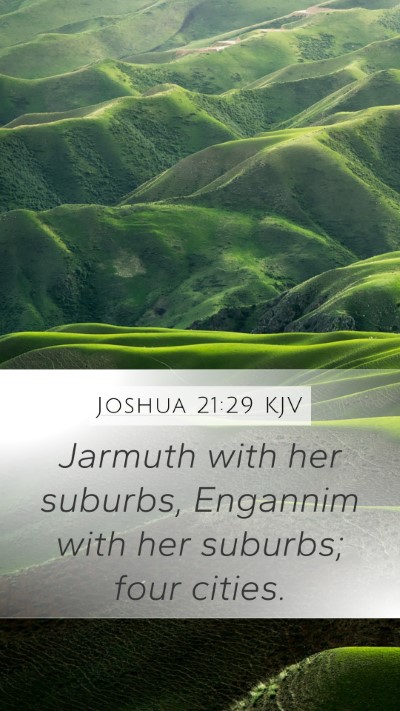 Joshua 21:29 Explained