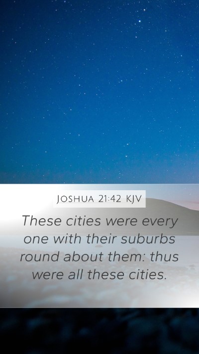 Joshua 21:42 Explained