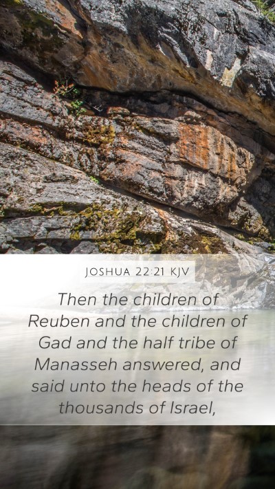 Joshua 22:21 Explained