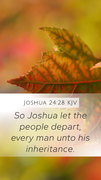 Joshua 24:28 Explained