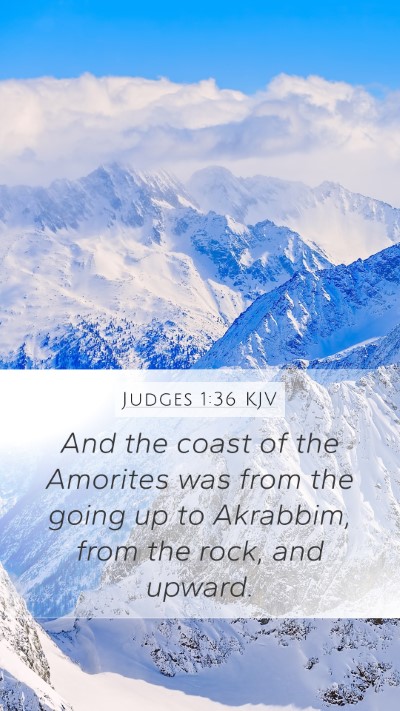 Judges 1:36 Explained