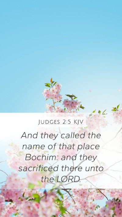 Judges 2:5 Explained