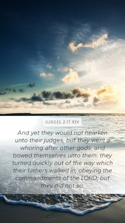 Judges 2:17 Explained