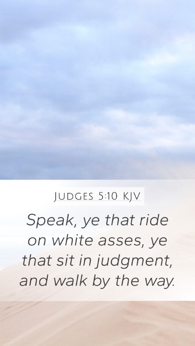 Judges 5:10 Explained