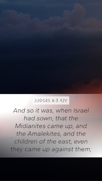 Judges 6:3 Explained