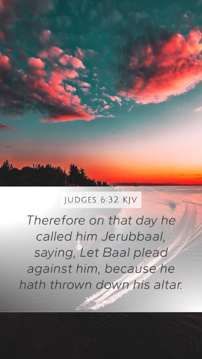 Judges 6:32 Explained