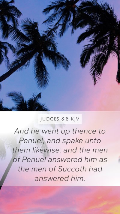 Judges 8:8 Explained