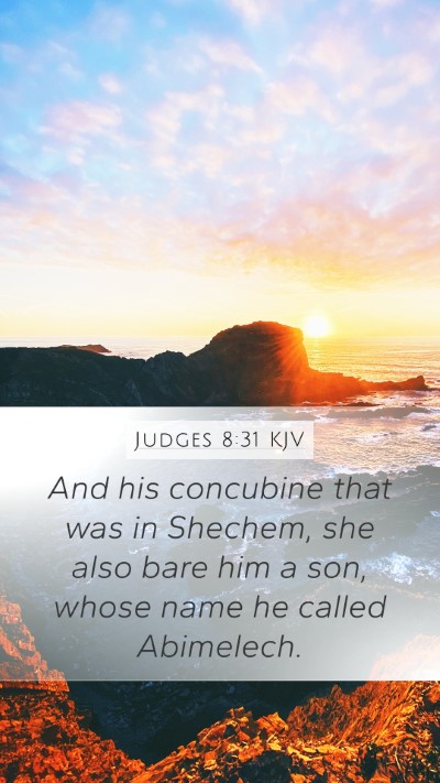 Judges 8:31 Explained