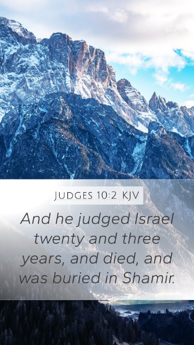 Judges 10:2 Explained