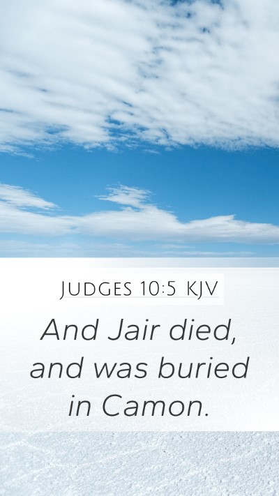 Judges 10:5 Explained