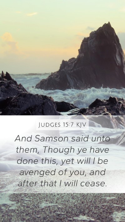 Judges 15:7 Explained