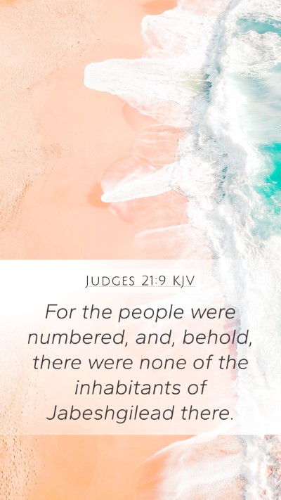 Judges 21:9 Explained