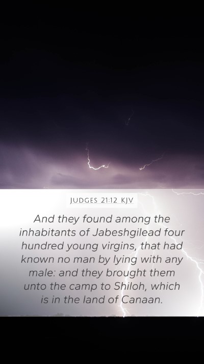 Judges 21:12 Explained