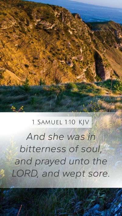 1 Samuel 1:10 Explained