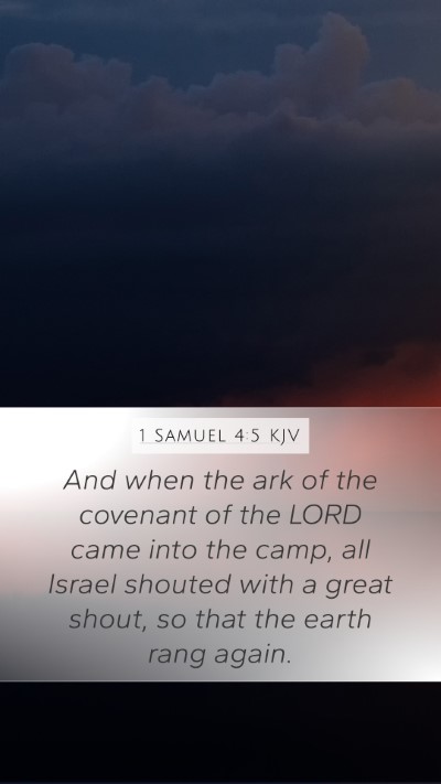 1 Samuel 4:5 Explained