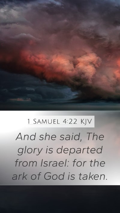 1 Samuel 4:22 Explained