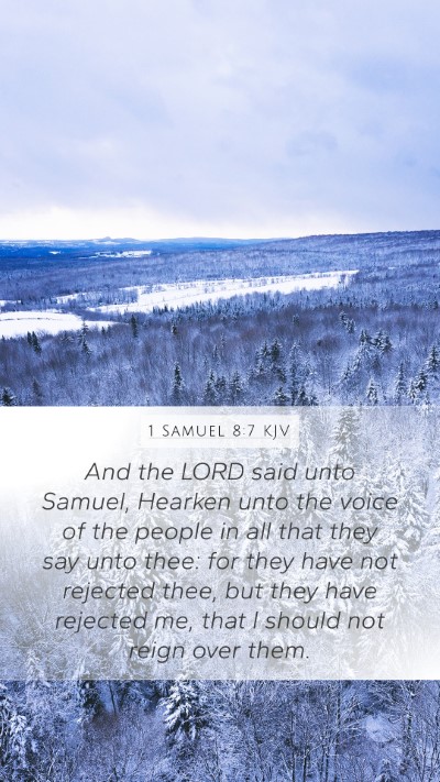 1 Samuel 8:7 Explained