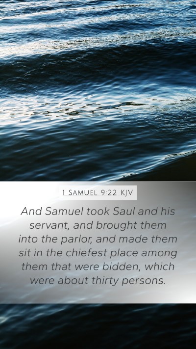 1 Samuel 9:22 Explained