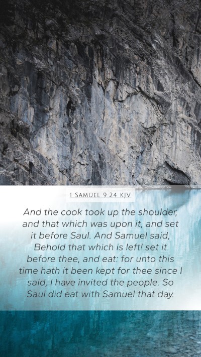 1 Samuel 9:24 Explained