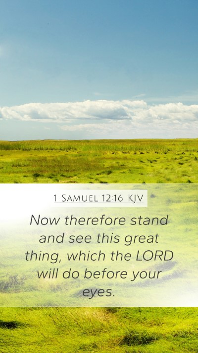 1 Samuel 12:16 Explained