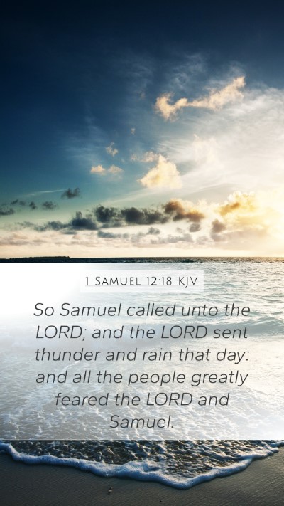 1 Samuel 12:18 Explained