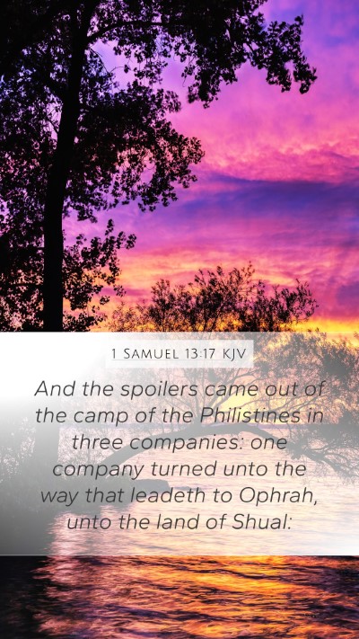 1 Samuel 13:17 Explained