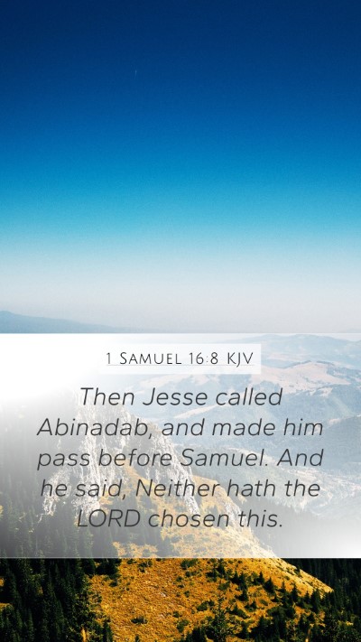 1 Samuel 16:8 Explained