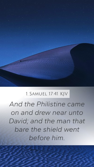 1 Samuel 17:41 Explained