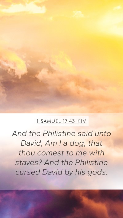 1 Samuel 17:43 Explained