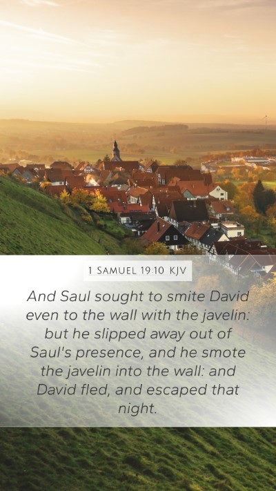 1 Samuel 19:10 Explained