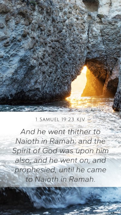 1 Samuel 19:23 Explained