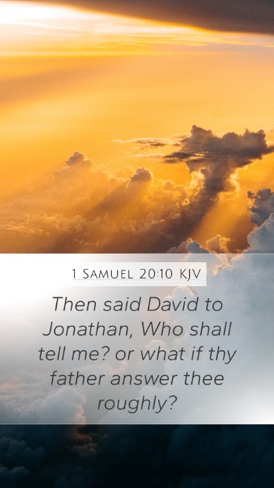 1 Samuel 20:10 Explained