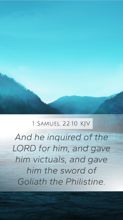 1 Samuel 22:10 Explained