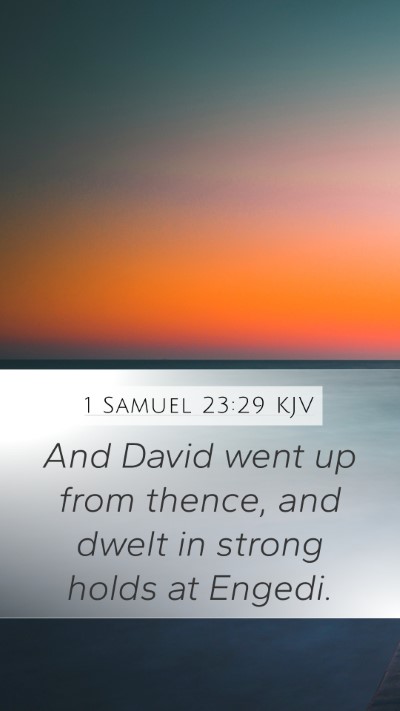 1 Samuel 23:29 Explained