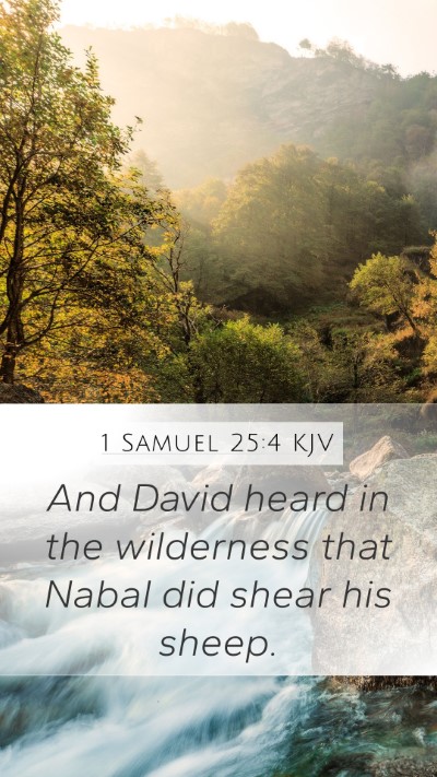 1 Samuel 25:4 Explained