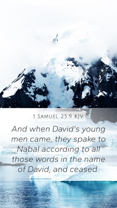 1 Samuel 25:9 Explained