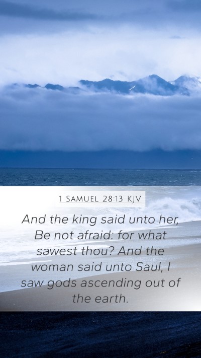 1 Samuel 28:13 Explained