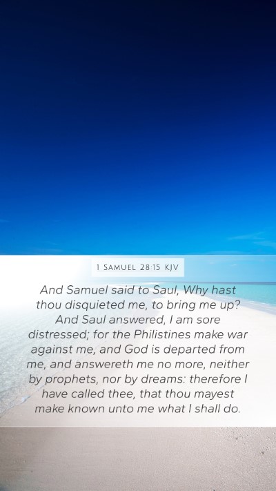 1 Samuel 28:15 Explained