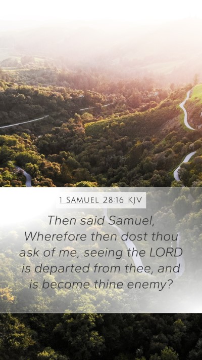 1 Samuel 28:16 Explained