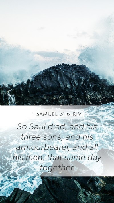 1 Samuel 31:6 Explained