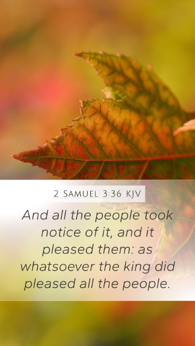 2 Samuel 3:36 Explained