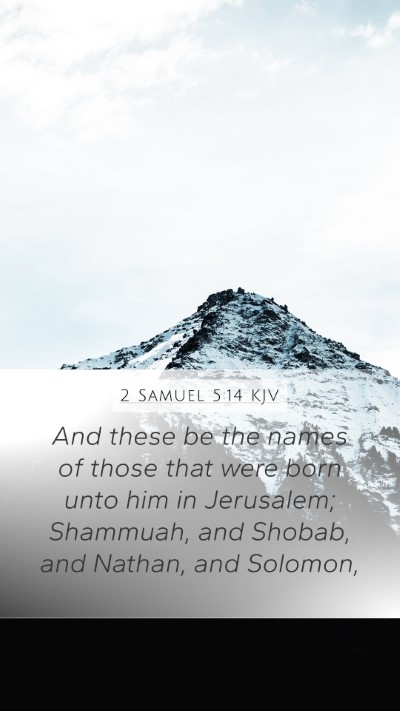 2 Samuel 5:14 Explained