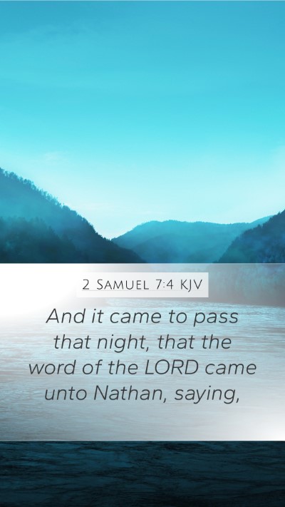 2 Samuel 7:4 Explained