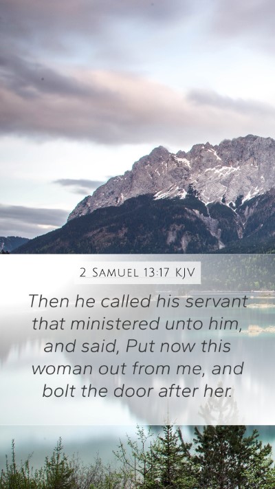 2 Samuel 13:17 Explained